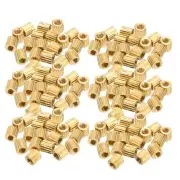 115pc Brass Round Straight PCB Female Thread Standoff Spacer M2x3x3mm