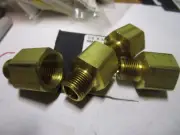 3/8" Male NPT x 1/2" Female NPT Brass Straight Adapter QTY 4