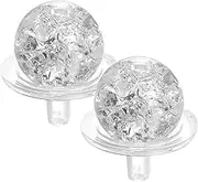 Outdoor Water Feature Crystal Snow Ball Bubble Glass Globe Balls Accessories for，Handicraft Feng Shui Rockery Water Fountain Glass Ball Fountain Supplies