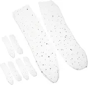 [VALICLUD] 4 Pairs Cute Japanese Style Mesh Socks For Women Sheer And Lightweight Star And Moon For Summer Sandals Comfortable Elastic