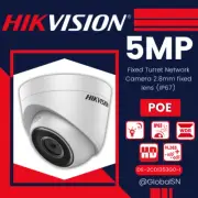 Hikvision 5MP Fixed Turret 2.8mm IP Camera H.265+IP67 120 dB WDR DS-2CD1353G0-I