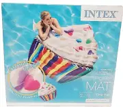 Inflatable Mat Cupcake Intex Pool Float Vivid New Colorful Raft 53x56 Floaty
