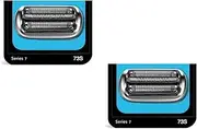 73s Replacement Head ，Compatible for Braun，Series 7 Electric Shaver 7020s, 7025s, 7085cc, 7027cs, 7071cc 7075cc,Replace The Shaving Head(2pcs)