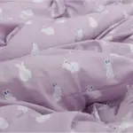 韓國進口童裝布料可愛純棉卡通高檔手工服裝兒童床品面料紫色小兔 DIY製作 CGRG