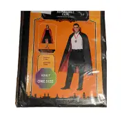 Adult Nylon Reversible Cape Vampire Halloween Black/Red - NEW!