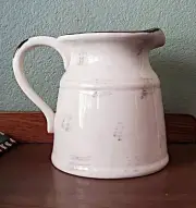 HOME ESSENTIALS The Torino Collection La Dolce Vita Beverage Pitcher White
