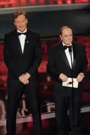 Emmy Awards Conan O'Brien and Bob Newhart presenting the award for- Old Photo