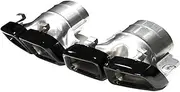 Quad Car Stainless Steel Exhaust Tip Compatible For Benz ML63 W166 GLX166 Muffler Tip Exhaust Systems Nozzle Tailtip(Black)