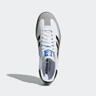 【adidas 愛迪達】Samba OG 男女 休閒鞋 運動 經典 復古 Originals 皮革 膠底 白黑(B75806)