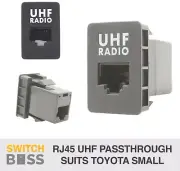 RJ45 UHF RADIO Pass Through suits TOYOTA Small - Hilux Prado Landcruiser Printed