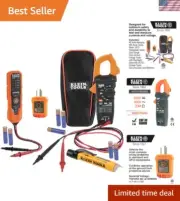 All-in-One Voltage Testing Kit: Clamp Meter, Testers, and Storage Pouch Included