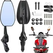 Motorcycle Mirrors - Atv Mirrors | End | Motorcycle Rearview Mirror | Anti-glare High Definition Vibration Resistant Reflector For Commuting Mountain Biking Racing, Motorcycle Rearview Mir