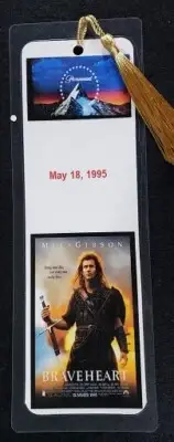 Academy Award Best Movie Bookmark - Hand Made - Choose Movie (A-G) - 5 ml 8 x 3