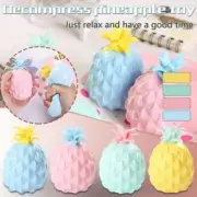 Pineapple Squeeze Squishy Ball Decompression Sensory Toy 4 Pack New