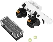 LED 21 Combination Head Mount Magnifier with Replaceable Lens for Inspection
