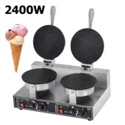 Electric Stainless Steel Commercial Ice Cream Egg Waffle Cone Maker Machine New