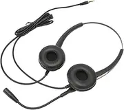 Call Center Headset, Noise Reduction Call Center Headphone with Microphone, Intelligent Telephone Headset with 3.5mm Connector for Phones PC
