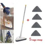 360° Rotatable Triangle Mop Telescopic Rotatable Cleaning Mop Squeeze5087