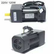 220V 120W AC Gear Motor Electric with Variable Speed Controller 1:10 125 RPM/MIN