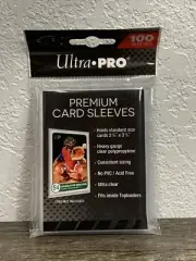 (1) Ultra Pro Premium Card Sleeves 100ct Standard Sized Cards Free Shipping!