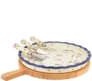 Temp-tations Old World 5-Piece Cheeseboard Set in Confetti