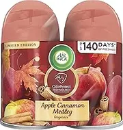 Air Wick Freshmatic 2 Refills Automatic Spray, Apple Cinnamon Medley, (2X6.17oz), Air Freshener