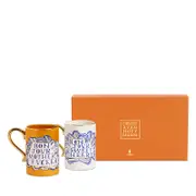 L'Objet Ruan Hoffmann Bonjour Mugs, Set of 2