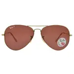 RAYBAN雷朋 偏光太陽眼鏡 RB3689 9064AF-62MM 經典飛官款 墨鏡 -金橘眼鏡