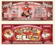 ✅ 100 Kansas City Chiefs Patrick Mahomes NFL Football Money 1 Million Dollars ✅