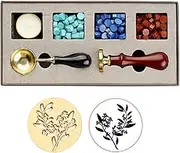 Staright Retro Letters Wax Seal Stamp Set Handmade DIY Envelope Seal