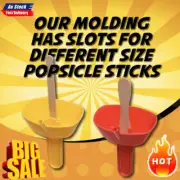 Drip FREE Popsicle Holder with Straw! Mess Free Frozen Treat Holder COLORS VAIH