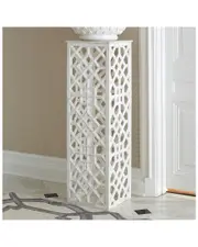 Global Views Marble Fret Pedestal