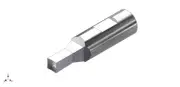 1/2" Square Rotary Broach PM T-15 Material - Made in USA - S5045BT