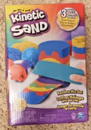 Kinetic Sand -- Rainbow Mix -- 3 Color Set -- NEW IN BOX --- Lot 2301