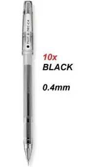 Pilot G Tec C 0.4mm Fineliner pen BLACK - 10x BLACK