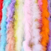 13g Turkey Feather Ribbon Dyed Lace Trim Fluffy Ribbons Soft Feathers 2Meters