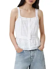Allsaints Catalina Lace Inset Top