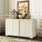 Sliding Door Sideboard Buffet Display Table Storage Shelving Cabinet Cupboard