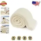 Stylish 50x60'' Knitted Weighted Blanket - 10lbs Cream Throw for Modern Homes