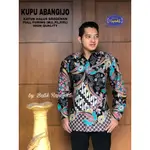 KEMEJA ABANGIJO MOTIF BY BATIK RAJASAKTI 蠟染襯衫男士 SOLO 長袖蝴蝶 AB