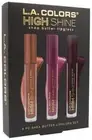L.A.Colors High Shine Shea Butter Lipgloss Trio