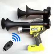 Ryobi Train Air Horn with Remote Control Quad 18V Drill Impact Sports Boat