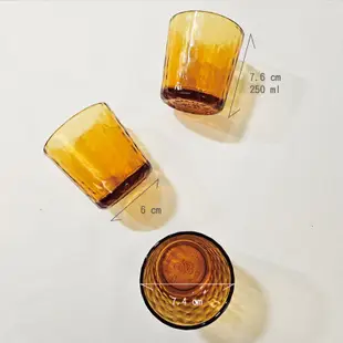 【マジョ・ハウス ☆ 魔女小屋】6個200元二手便宜出清玻璃水杯 玻璃杯 蜂巢紋路 透明有色水杯 飲料杯 餐廳水杯