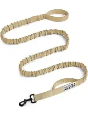 Heavy Duty Bungee Training Dog Leash w/Shock Absorption-2 Padded Handles 60"-79"