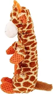 LIGHTAOTAO Giraffe Shaped Squeaky Dog Toy Interactive Plush Chew Toy for Dogs for Indoor and Promotes Health and Alleviates Boredom Soft Material