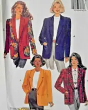 Butterick #6356 Fast & Easy Pattern-sizes 18-20-22 Misses Loose Fitting Jacket
