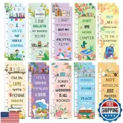 2 x 6 inch Book Tracker Bookmark 100PCS Paper Double-Sided Reading Page Marke
