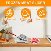Stainless Steel Frozen Meat Slicer Adjustable Thickness Meat Cutter begIJ