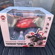 Sharper Image Thunder Tumbler Remote Control 360 Degrees Red Spinning Car. New.