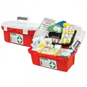 New Brady National Workplace First Aid Kit Portable Hard Case - Red